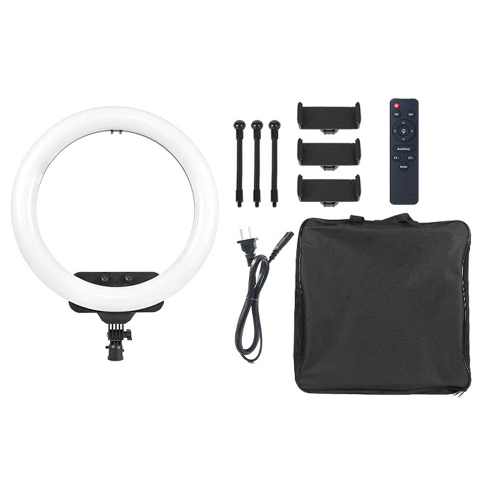 

RL19 18-дюймовый диммируемый светодиодный кольцевой свет с пультом дистанционного управления для прямых трансляций/видеосъемки (Нет батареи) US Plug