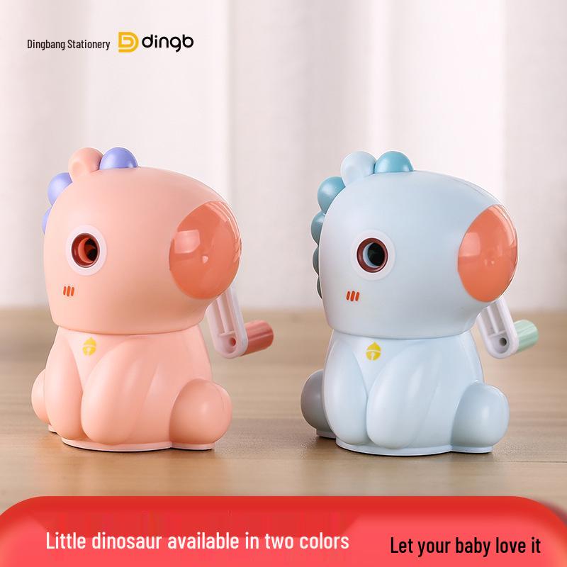 Creative Adjustable Thickness Cartoon Hand-Crank Lead Pencil Sharpener, Bite-Proof for Children.