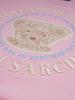 LA MAISON STUDIO Women'S Crop Bearfriends Embossed Embroidery Sweatshirt Pink (Fcb3Ts355W)