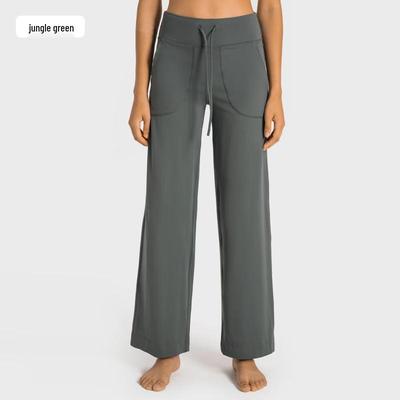 Longchan Women's High-Waisted Straight-Leg Yoga Pants