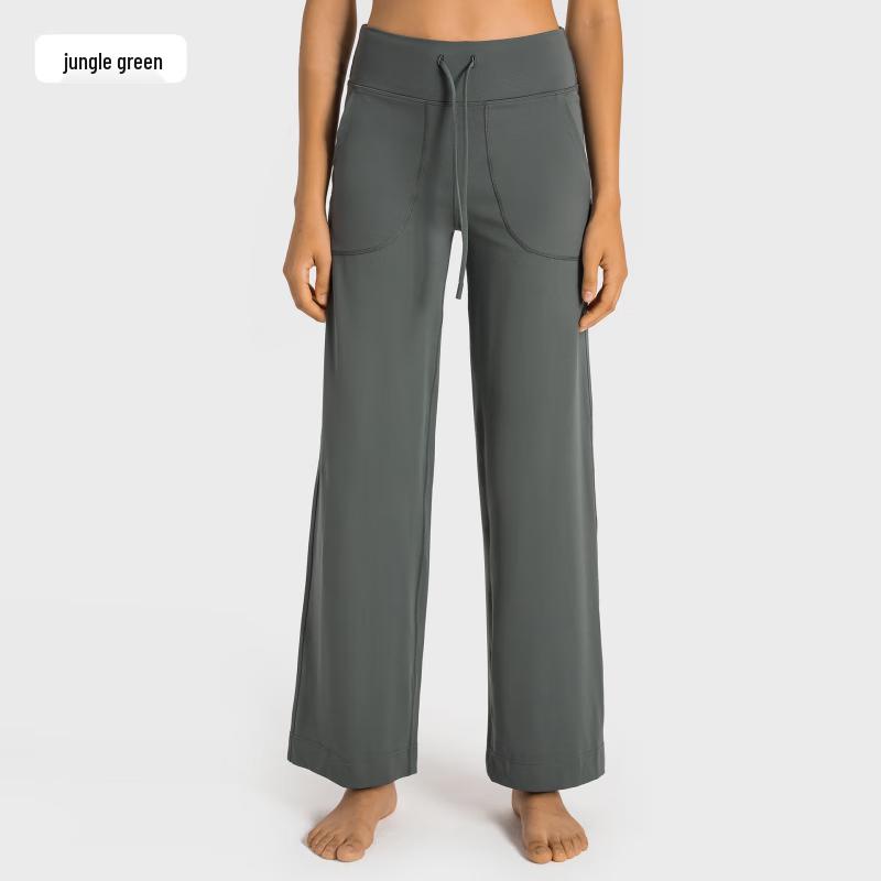 Longchan Women s High-Waisted Straight-Leg Yoga Pants