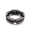 Vintage 6mm Men's Ring Stainless Steel Finger Jewelry Hip Hop Rock Culture Rings Punk Party Gift