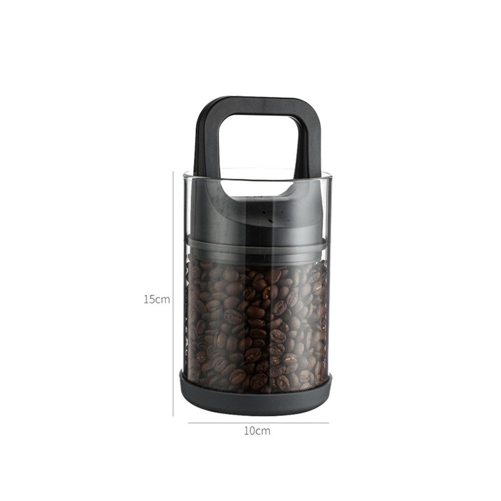 with Push Lid Vacuum Sealed Tanks Moisture-proof Freshness Coffee Beans Storage Container Large Capacity Glass Sealing Container