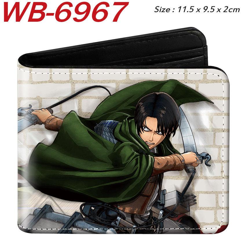Attack on Titan Geldbörse Anime Bi-Fold Kartenhalter Eren Levi Kurze Geldbörse 1 Stück