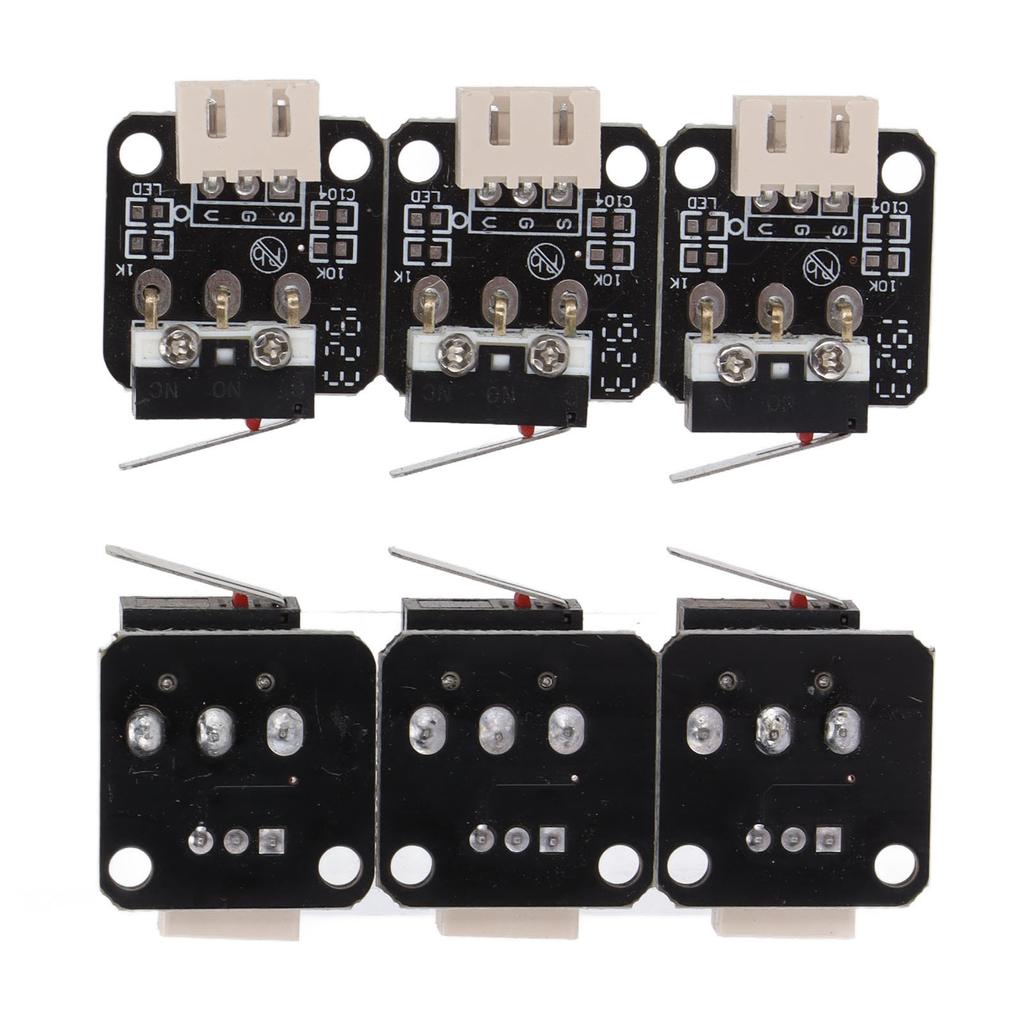 6Pcs Printer Limit Switch 3 Pin N   ON   C Control Durable Better Toughness 3D Printer Parts