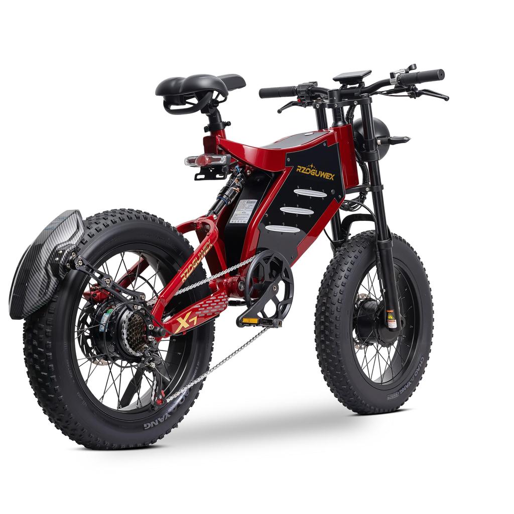 New RZOGUWEX X7 2026 All-terrain Electric Bike for EU, Double Engine 2000W, 48V 30AH Battery, Double Hydraulic Brakes, 20 Inch Fat Tyres