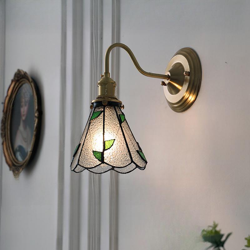 Bedroom LED Wall Lamp Indoor Vintage Interior Lighting Adjustable Night Light For Bedroom Dining Room Cafes Wall Sconce Brass