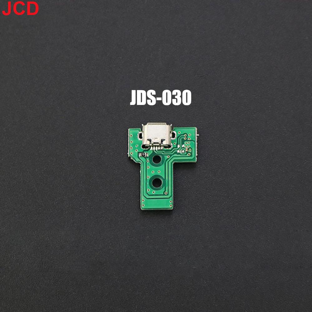 JCD 1pcs For PS4 Slim Pro Game Controller USB Charging Port Socket Circuit Board 12Pin JDS 011 030 040 055 14Pin 001 Connector