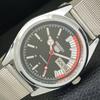 REFURBISHED SEIKO 5 AUTOMATIC 6309A VINTAGE JAPAN MENS BLACK WATCH A440847-4 Sk-a440847