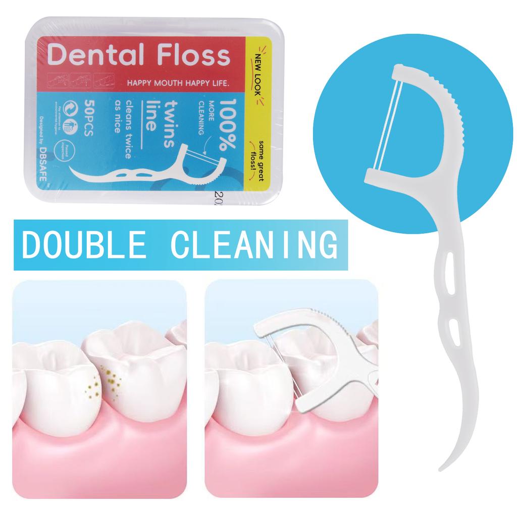 1/5/10 Box Tragbare Einweg-Zahnseide Kunststoff-Zahnstocher Hohe Spannung Zahnseide-Stäbchen Zahnseide-Box Mundpflege DBsafe