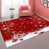 Large Crystal Velvet Non-Slip Water-Absorbent Christmas Carpet for Living Room and Bedroom