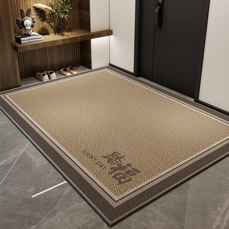 Simple Household Entry Door Floor Mat, Porch Mat, Advanced Sense, Dirt-Resistant Anti-Skid Ring, Velvet Can Be Cut Carpet