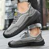 Men's Shoes 2025 New Summer Men's Elastic Band Casual Sports Shoes Comfortable Large Size Breathable Mesh Shoes Tide