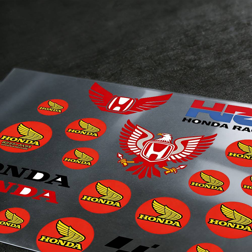 For Honda Waterproof Reflective Motorbike Stickers Easy Peel Removable Decals For Motorcycle Car