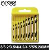 9Pcs Double-headed Bit Double-edged Metal Stainless Steel Ultrahard Iron Drill Steel Plate Iron Carpentry Drill Bit