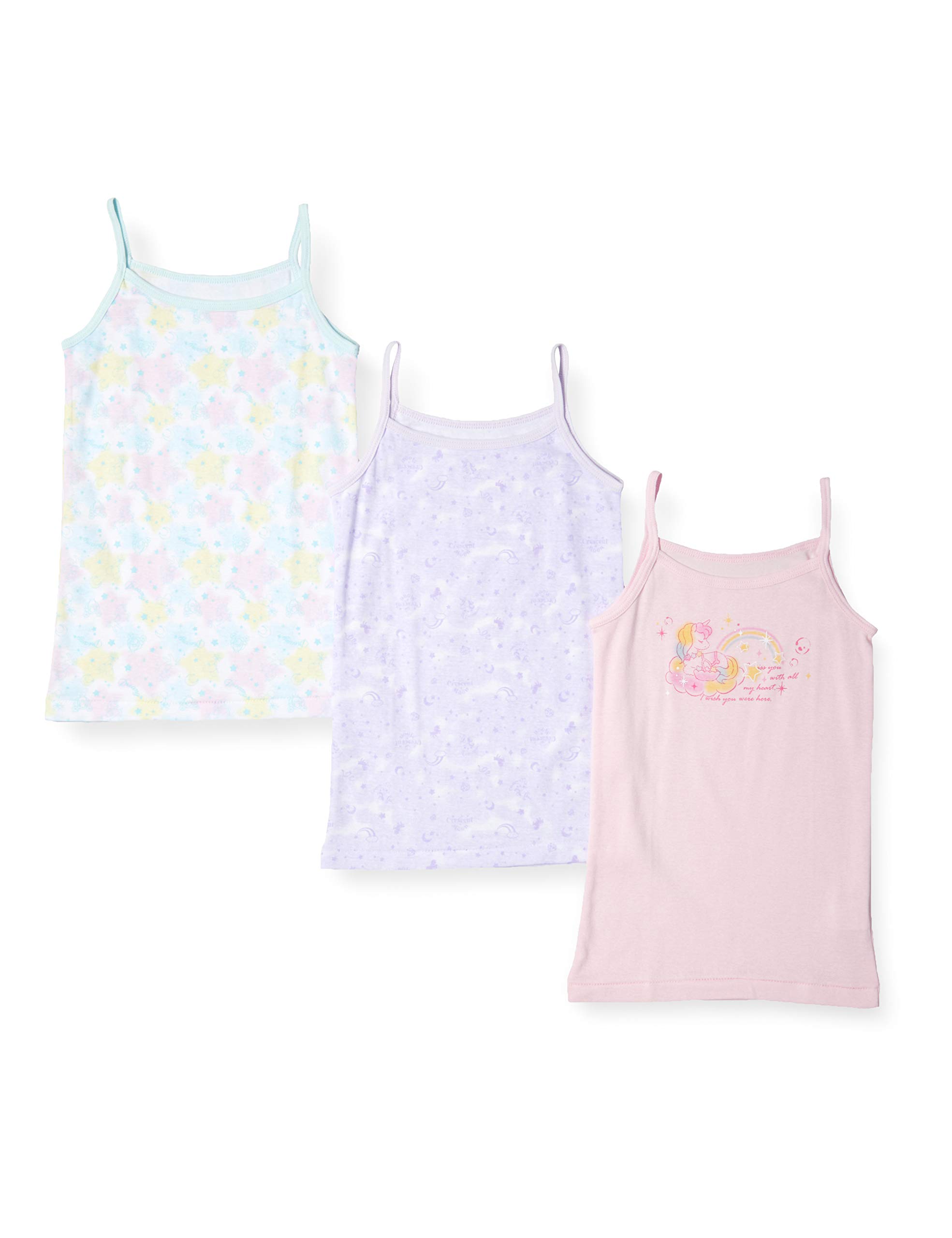 

Garo Camisole Size 451287 3-Piece Set, 100% Cotton, Dreamy, Girls, 140,