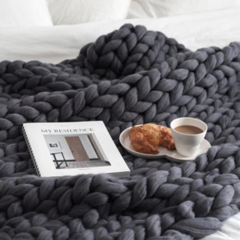 Thick Wool Blanket Thickened Large Yarn