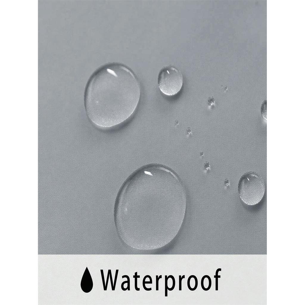 Weatherproof Outdoor Curtains Transparent Eyelet Design Waterproof Voile for Patio Gazebo