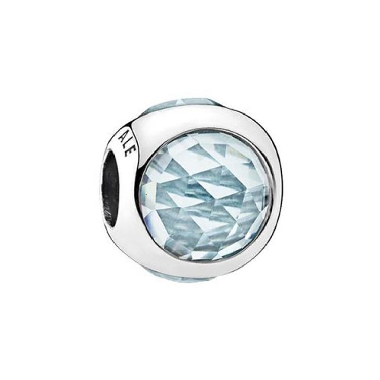 Pandora Shining Water Drop Women Jewelry Accessories Light-Blue Silver 792095NAB Box,F,Silver