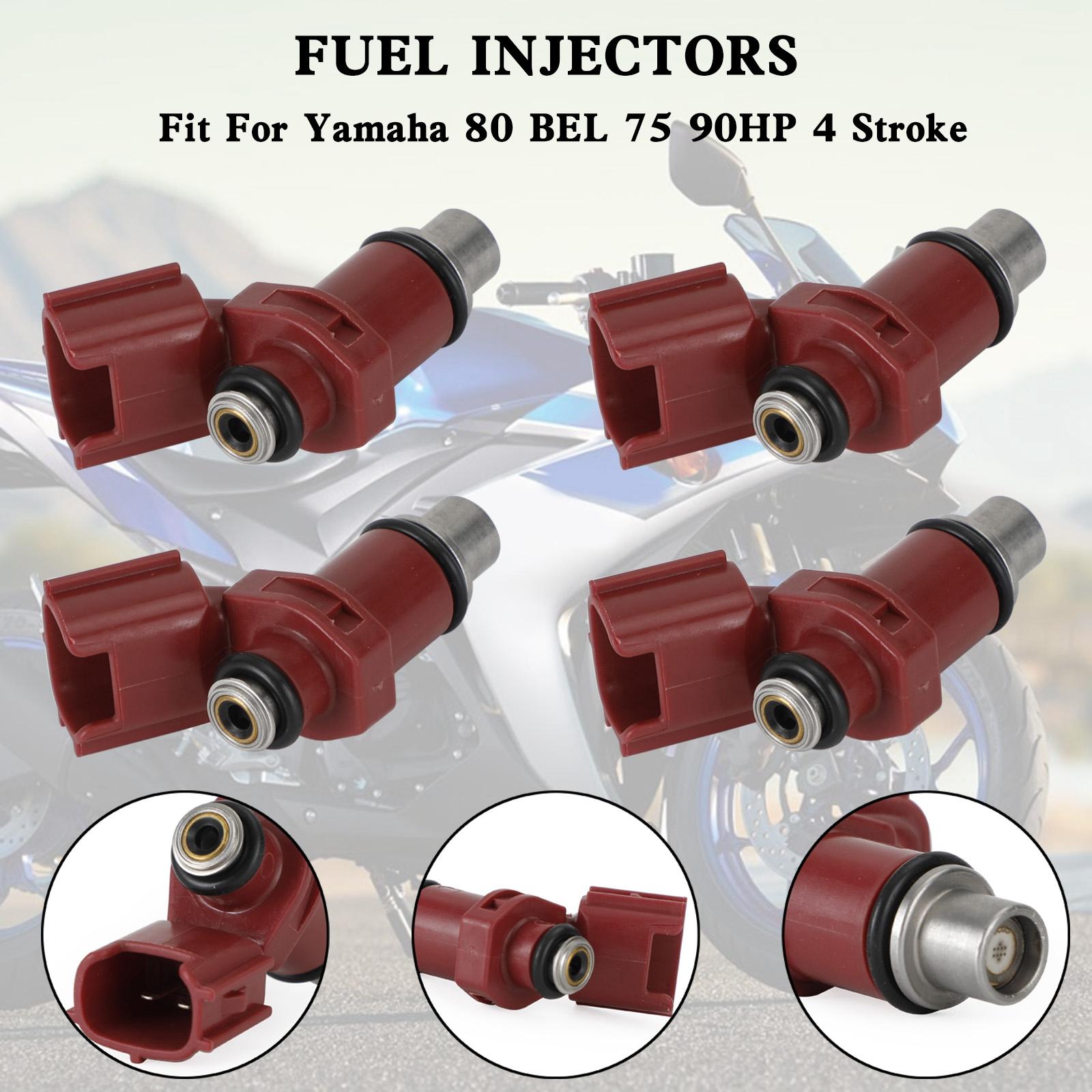 

4PCS Fuel Injector 160CC 6D8-13761-00-00 For Yamaha Outboard 80BEL 75-90HP 4 Stroke