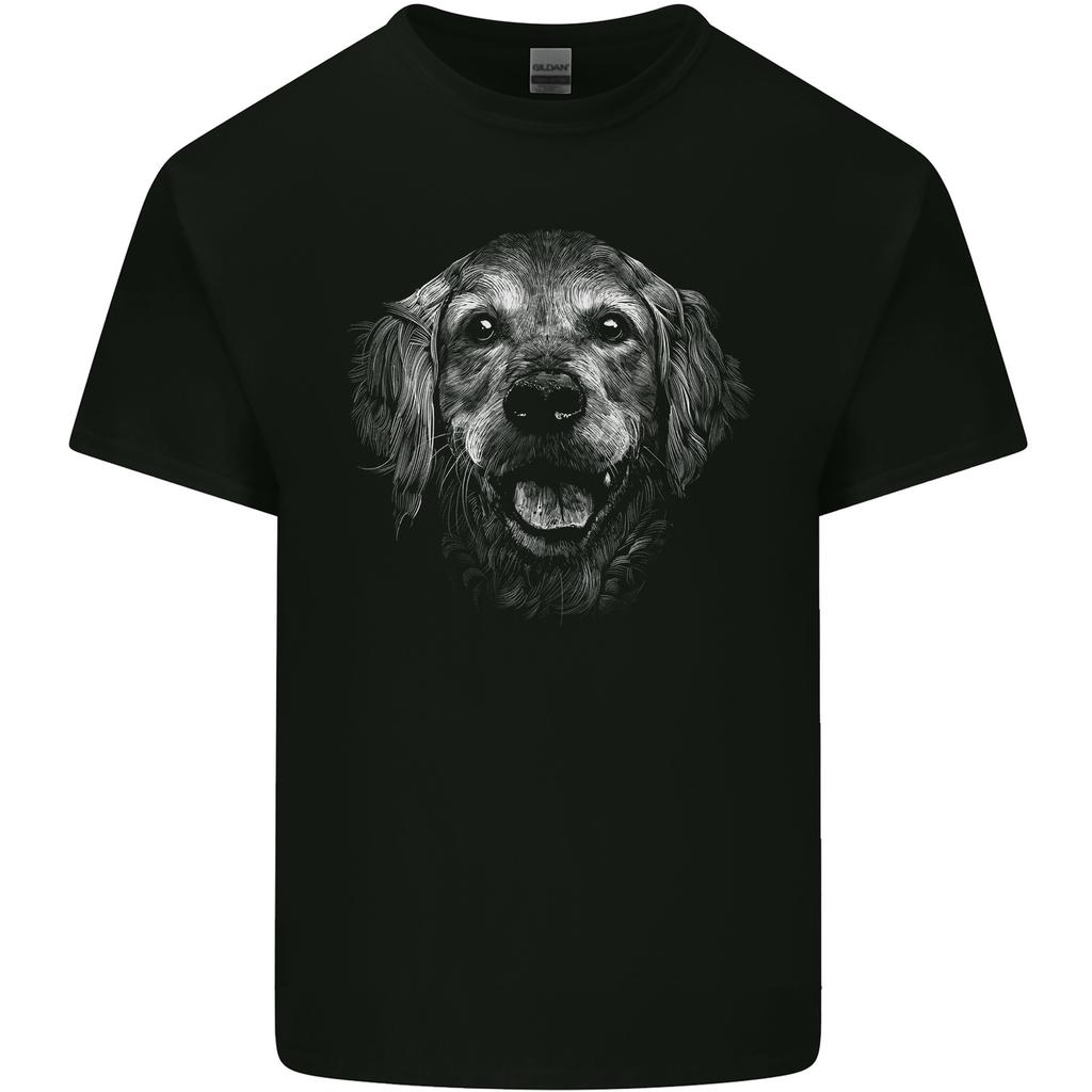 A Golden Retriever Face Unisexs Light Cotton TShirt