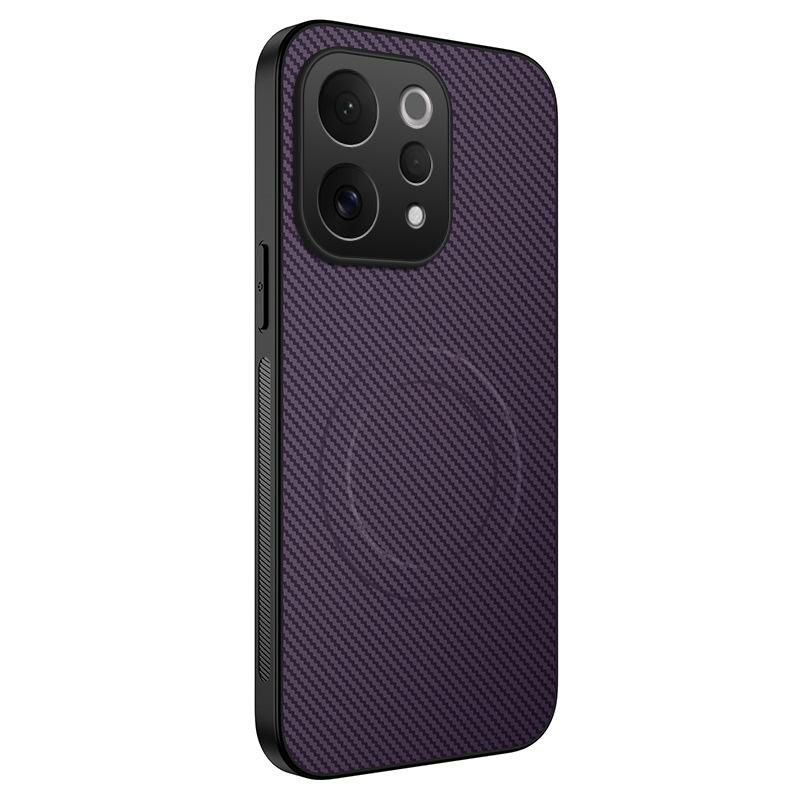 Applicable VIVO V70 carbon fiber pattern magnetic mobile phone case V60lite matte S50 anti-drop V60 protective case