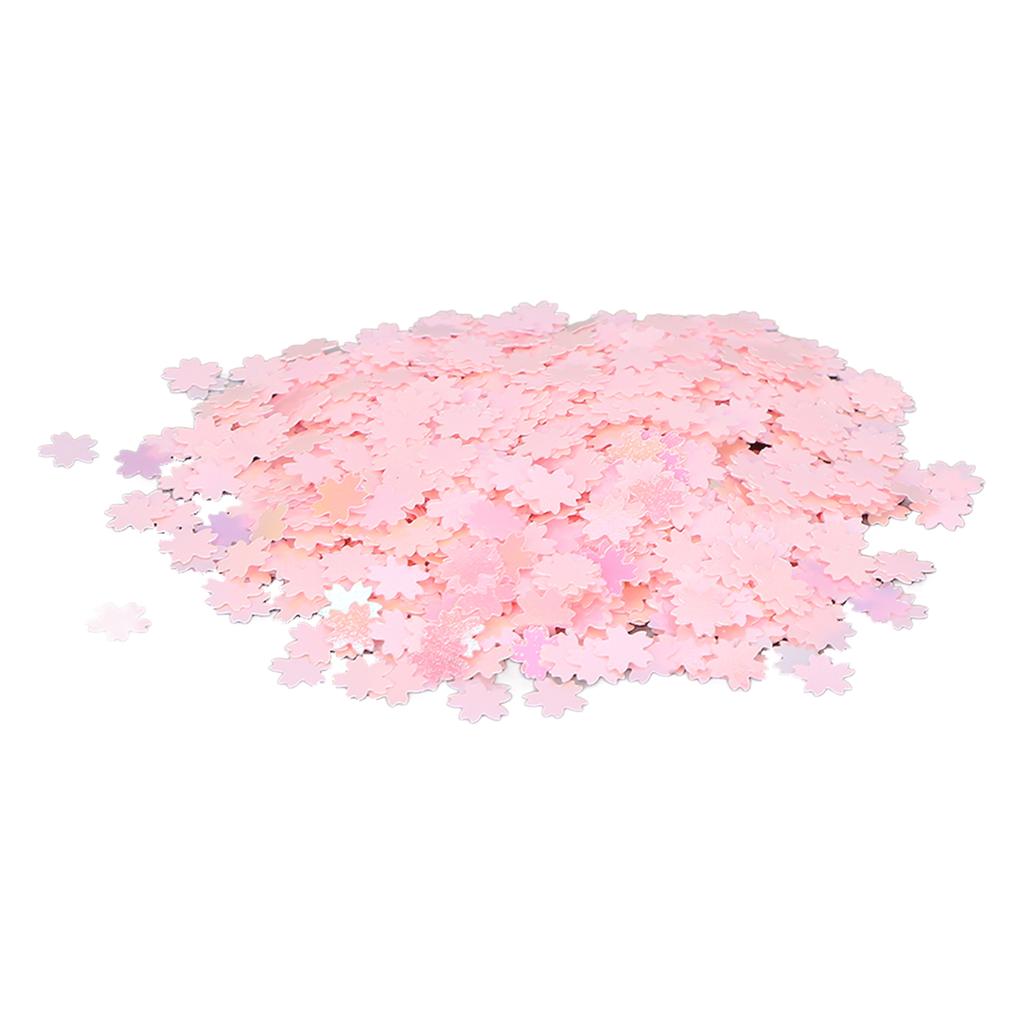 Nail Art Glitter Flakes Cherry Shape Sparkling Manicure Decoration Sequins for Nail Shop Pink 50g