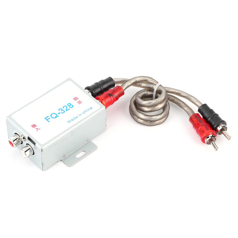 

12 В Автомобильный Стерео Аудио Фильтр Подавление Шумов Редуктор Высокая Производительность для Усилителя Динамика