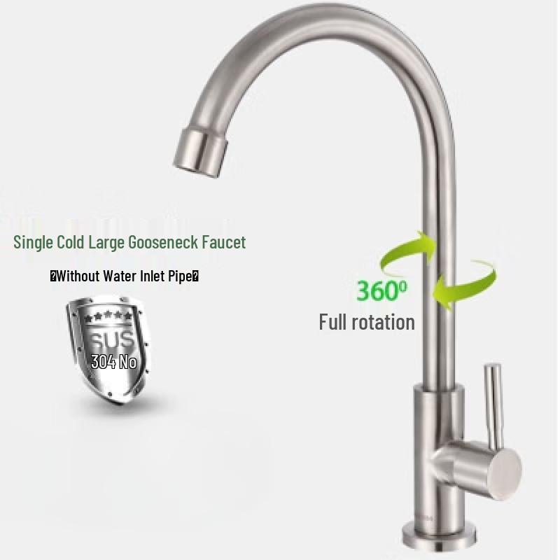 

TLXT 304 Stainless Steel Wall-Mounted Kitchen Faucet