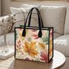 Autumn Leaf Print Large Capacity Daily Tote Bag