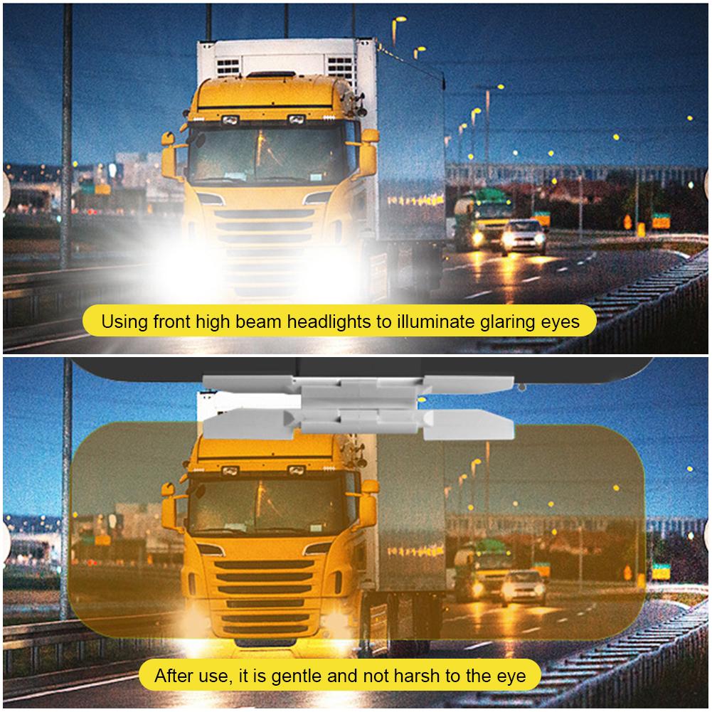 Auto Sonnenblendenverlängerung 2 in 1 Verstellbare Tag- und Nacht Blendschutzblende Anti-UV HD Blendschutzbrille für Autofahrer