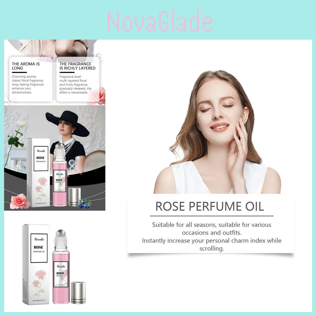 Exquisite Ladies Pheromone Roll-on Rose Perfume For Long-lasting Freshness And Elegance