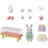 EPOCH Sylvanian Families Town Fashion Coordination Set Glitter Jewelry Collection PVC Toy