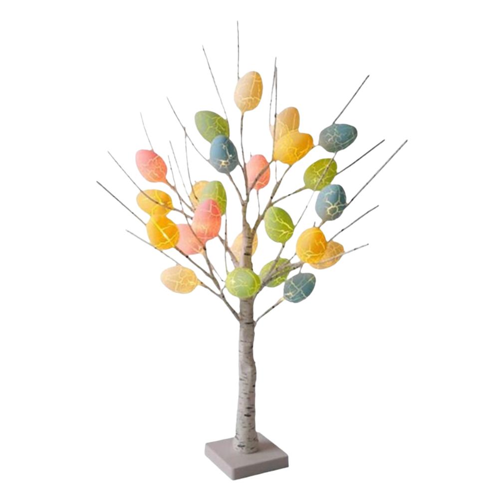 

Colorful Easter Eggs Easter Birch Tree Lamp Easter Table Decoration Easter egg