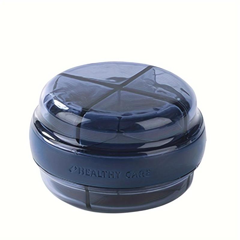 1PC Portable Pill Box, Household Moisture-proof Four-color Classification Divided Pill Carry-on Storage Box