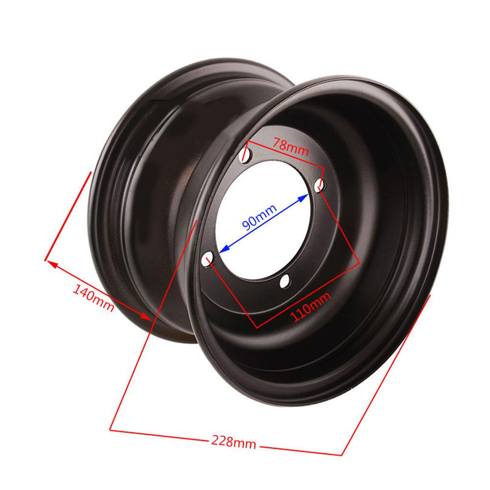 19x7.00-8/18x9.5-8 Wheel Rim Hub 8 Inch Steel Front Rear Hub Four-wheeled ATV Buggy Karting Lawn Tire Bearing Accessories