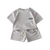Kid Patriotic Outfit - Short Sleeve & Shorts 2-Piece Set For Boy