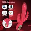 Powerful Thrusting Rabbit Vibrator for Women 3 In 1 Nipple Clitoris Stimulator G Spot  Dildo Massager Sex Toys for Adults Goods