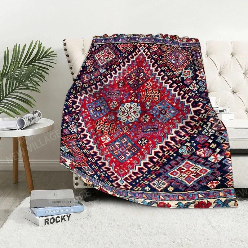 Plaid-Sofa für Kniedecken warme Winterbettdecke Überwurfdecke Dekor Boho warmes Fleece Nordisch Vintage Marokkanisch Weich und haarig
