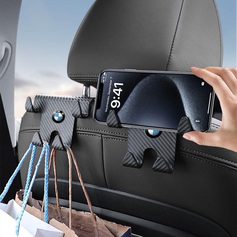 Car Seat Headrest Hook Universal Phone Holder Backseat Organizer For BMW E46 E39 E90 E60 E36 F30 F10 E34 E30 F20 E92 M3 M4 M5 X3 X4 X5 X6 X7