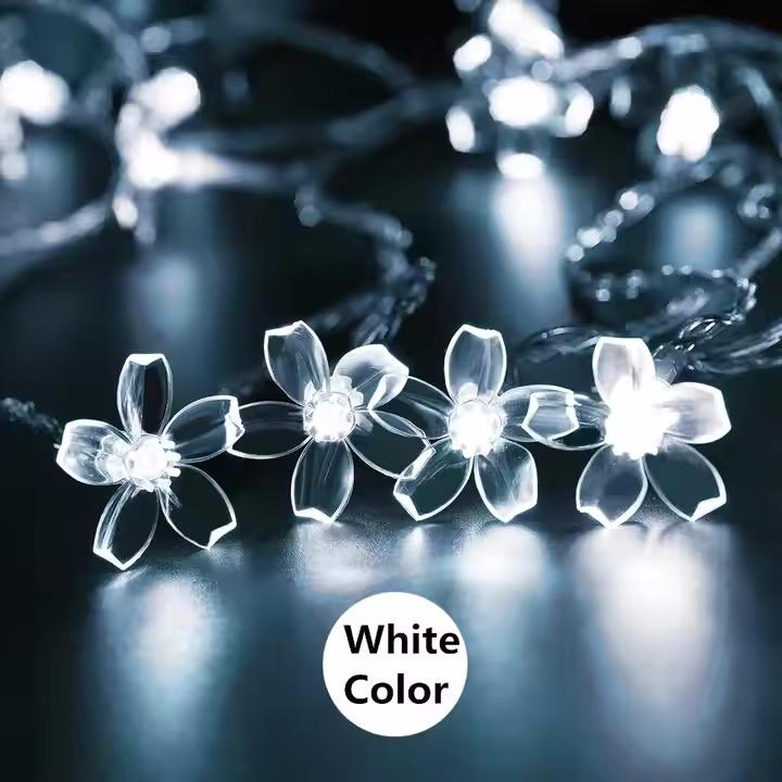 

1 шт. гирлянда с цветком вишни на батарейках для спальни, комнаты, гардеробной, забора, дерева, двора, декора, атмосферного освещения 5m 50led