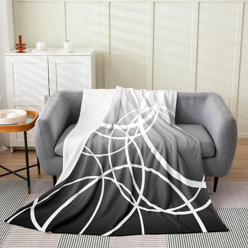 Japanese Ukiyoe Theme Flannel Fleece Throw Blanket MulticolorAll Season Warm Soft 3D Printed Patterns Unisex Japanese