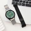 Magnetic Metal Band for Samsung Galaxy Watch 7 6 5 4 FE 40mm 44mm/Galaxy 6 Classic 43mm 47mm/4 Classic 42mm 46mm/5 Pro 45mm,One Click Attachment,No
