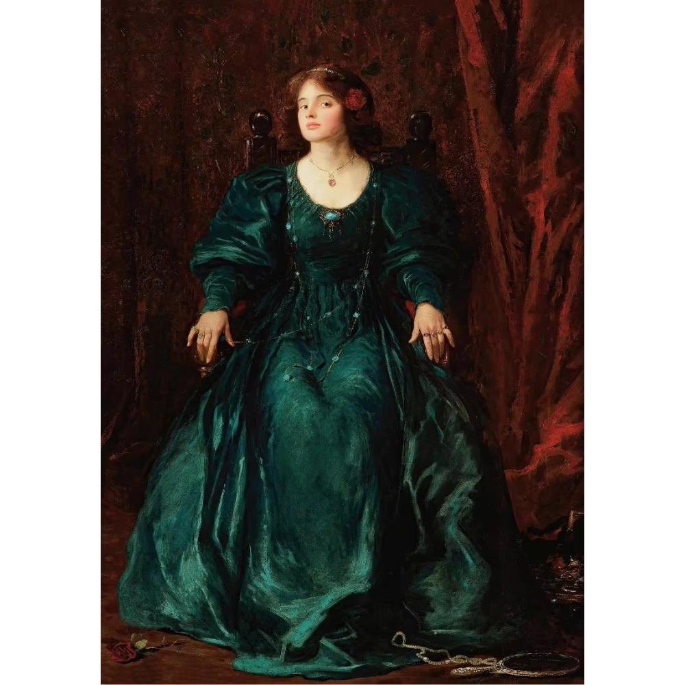 Canvas Renaissance Women Portrait Retro Art Victorian Classic Prints Wall Art Picture Living Room Home Decor Wall Decor