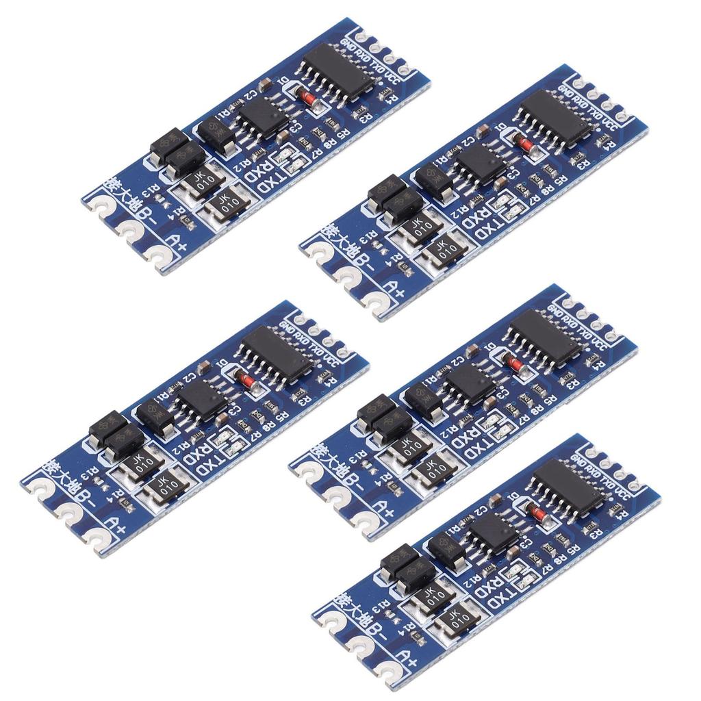 5 Pcs TTL To RS485 Converter Module Strong Anti Interference Lightning Protection TTL To RS485 Adapter Board