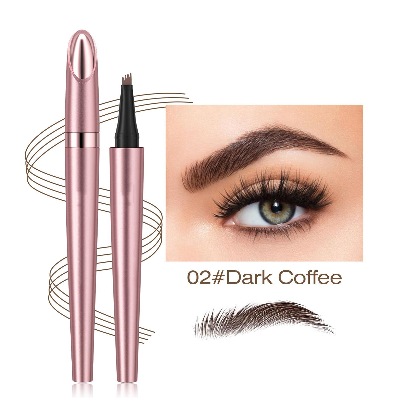 

Карандаш для бровей с четырьмя головками, водостойкий и удобный карандаш для бровей Wild, жидкий карандаш для бровей для женщин и девочек, ежедневные свидания, 1 мл One Size