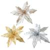 Artificial Flowers Christmas Tree Ornaments Christmas Festival Silver Easy To Use Elegant Christmas Decorations