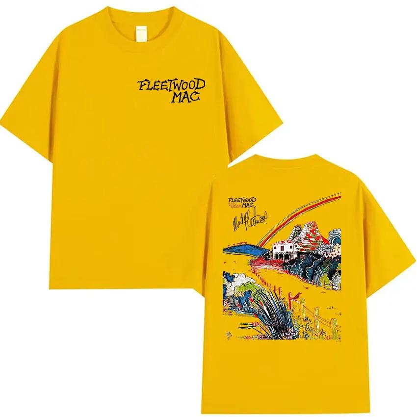 Rock Band Fleetwood Mac Tour 2026 Merch T-shirts Unisexe Femmes Harajuku Mode T-shirt Rétro 100% Coton T-shirts Oversize Streetwear