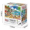 Epoch 108-Piece Peanuts Beach Resort Jigsaw Puzzle 18.2×25.7cm with Glue Spatula and Ticket