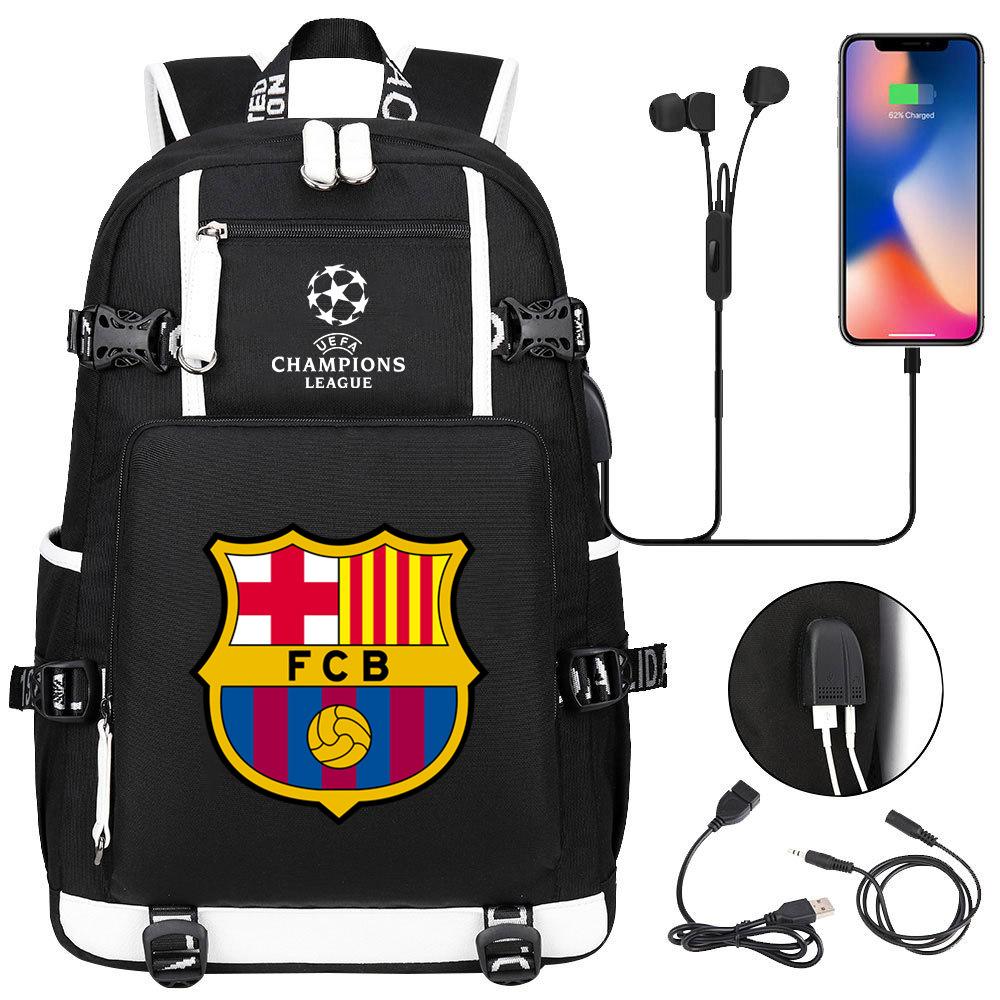 Large-Capacity General-Purpose Schoolbag Around The Football Club, Youth Trend Leisure Travel Bag